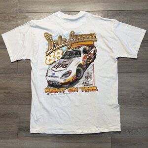 Vintage Dale Jarrett #88 Competitors View T Shirt L UPS Racing Nascar On Time